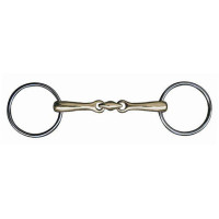 Mors en maillechort double brisure 14 mm HKM Couleur indicative