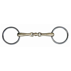 Mors en maillechort double brisure 14 mm HKM