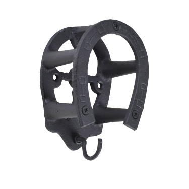 Porte bridon fer à cheval en fer forgé HKM Porte bridon fer à cheval en fer forgé HKM