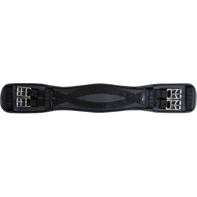 Sangle dressage gel PVC Snap HKM Noir