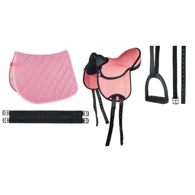 Selle Shetland set Beginner HKM Rose