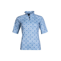 T-shirt  fonctionnel Minimal manches courtes HKM Bleu fumée / blanc