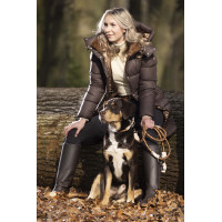 Laisse de dressage pour chien Anam Cara corde HKM Brandy Marron Laisse de dressage pour chien Anam Cara corde HKM Brandy Marron