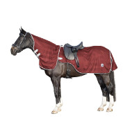 Couverture anti-mouches avec col amovible HKM Rouge foncé Couverture anti-mouches avec col amovible HKM Rouge foncé