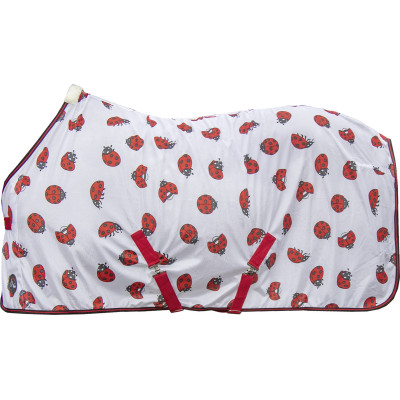 Couverture anti-mouches Ladybug HKM Blanc / rouge