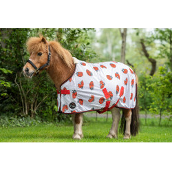 Couverture anti-mouches Ladybug HKM Blanc / rouge