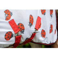 Couverture anti-mouches Ladybug HKM Blanc / rouge