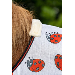 Couverture anti-mouches Ladybug HKM Blanc / rouge
