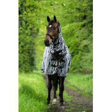 Couverture et couvre-cou anti-mouches Zebra HKM Couverture et couvre-cou anti-mouches Zebra HKM