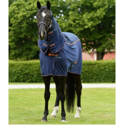 Couverture Bucas Therapy Cooler Marine / orange Bleu Couverture Bucas Therapy Cooler Marine / orange Bleu