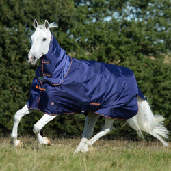 Couvre-cou Bucas Therapy Turnout Neck Marine / orange Bleu