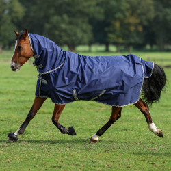 Couverture Bucas Freedom Turnout Full Neck 150g Bleu marine Couverture Bucas Freedom Turnout Full Neck 150g Bleu marine