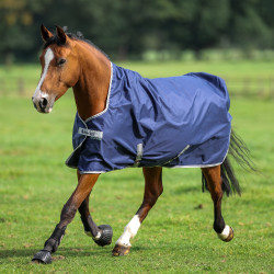 Couverture Bucas Freedom Turnout High Neck 150g 900D Marine / argent Bleu