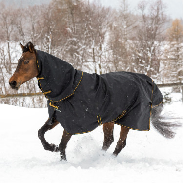 Couverture Bucas Irish Turnout Extra 300g Noir / doré