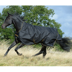 Couverture Bucas Irish Turnout High Neck Light 50g Noir / doré Couverture Bucas Irish Turnout High Neck Light 50g Noir / doré