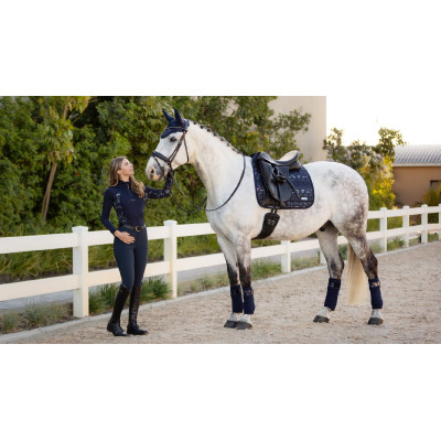 Tapis de selle LeMieux Square Dressage Adour Bleu marine