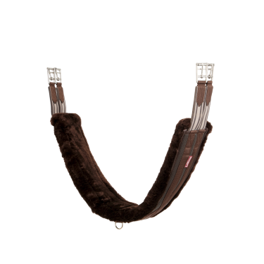 Sangle LeMieux doublée mouton anatomique Marron / marron