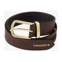Ceinture LeMieux avec inserts en suédine Marron