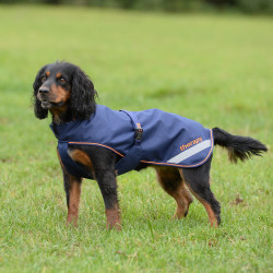 Couverture pour chien Bucas Therapy 0g Marine / orange Bleu