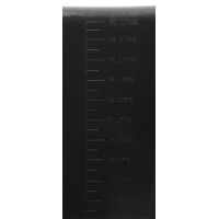 Seau Hippotonic à bords plats 20 litres Noir