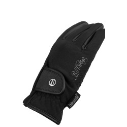 Gants d'équitation d'hiver pour femmes Sinja B Vertigo Noir Gants d'équitation d'hiver pour femmes Sinja B Vertigo Noir