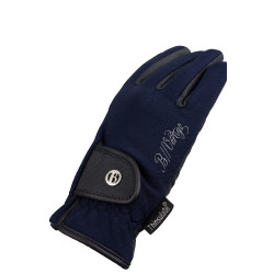 Gants d'équitation d'hiver pour femmes Sinja B Vertigo Marine foncé Bleu Gants d'équitation d'hiver pour femmes Sinja B Vertigo Marine foncé Bleu