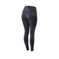 Pantalon d'équitation fond intégral grip Ebba femme avec mesh Horze Marine foncé