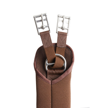 Sangle Cavtat Néoprène avec fermeture anti-frottement Horze Marron demitasse Sangle Cavtat Néoprène avec fermeture anti-frottement Horze Marron demitasse