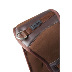 Sangle de dressage néoprène Varna avec élastique Horze Marron demitasse