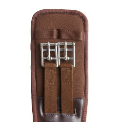 Sangle de dressage néoprène Varna avec élastique Horze Marron demitasse