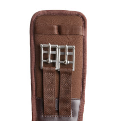 Sangle de dressage néoprène Varna sans élastique Horze Marron demitasse