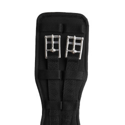 Sangle de dressage préformée néoprène Samara avec élastique Horze Noir Sangle de dressage préformée néoprène Samara avec élastique Horze Noir