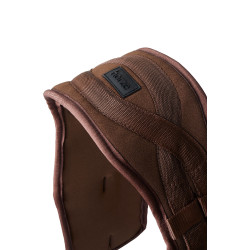 Sangle de dressage préformée néoprène Samara avec élastique Horze Marron demitasse