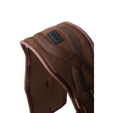 Sangle de dressage préformée néoprène Samara avec élastique Horze Marron demitasse