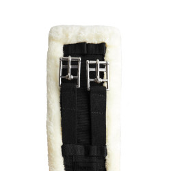 Sangle de dressage Tartu en néoprène avec fausse fourrure non amovible Horze Noir Sangle de dressage Tartu en néoprène avec fausse fourrure non amovible Horze Noir