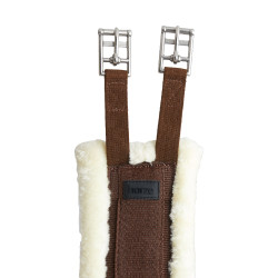 Sangle Kyiv en néoprène avec fausse fourrure non amovible Horze Marron demitasse Sangle Kyiv en néoprène avec fausse fourrure non amovible Horze Marron demitasse