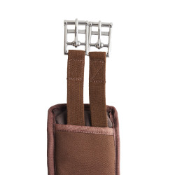 Sangle préformée néoprène Frontera avec élastique Horze Marron demitasse