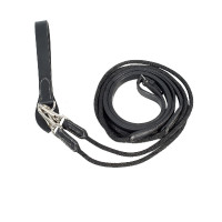 Rênes cuir/nylon type allemandes Horze Sparta Noir