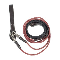 Rênes cuir/nylon type allemandes Horze Sparta Noir
