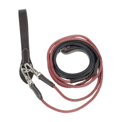 Rênes cuir/nylon type allemandes Horze Sparta Marron