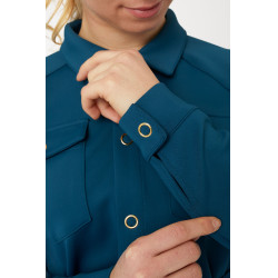 Veste-chemise Alyssa femme Horze Bleu légion Veste-chemise Alyssa femme Horze Bleu légion