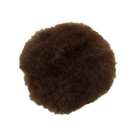 Pad de muserolle, laine de mouton Marron Pad de muserolle, laine de mouton Marron