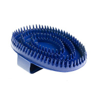 Étrille en caoutchouc, medium Bleu