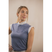 Polo de concours Pénélope Séville Mesh sans manches Bleu gris Polo de concours Pénélope Séville Mesh sans manches Bleu gris