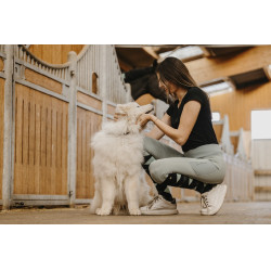 Pull-on Equithème Flora fond silicone Vert sauge