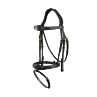 Bridon Muserolle Combinée Anatomique Dy'on Noir Bridon Muserolle Combinée Anatomique Dy'on Noir