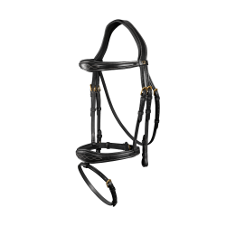 Bridon Muserolle Combinée Anatomique Dy'on Noir