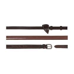 Rênes Caoutchouc 1/2 Dy'on Marron