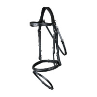 Bridon Muserolle Combinée Avec Mousqueton Dy'on Noir