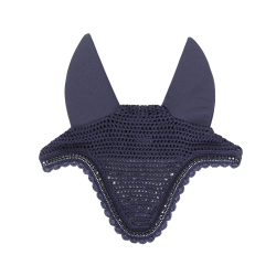 Bonnet Long Stone & Pearl Kentucky Bleu marine